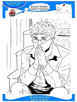 Çocuklar İçin Harry Potter Boyama Sayfaları 